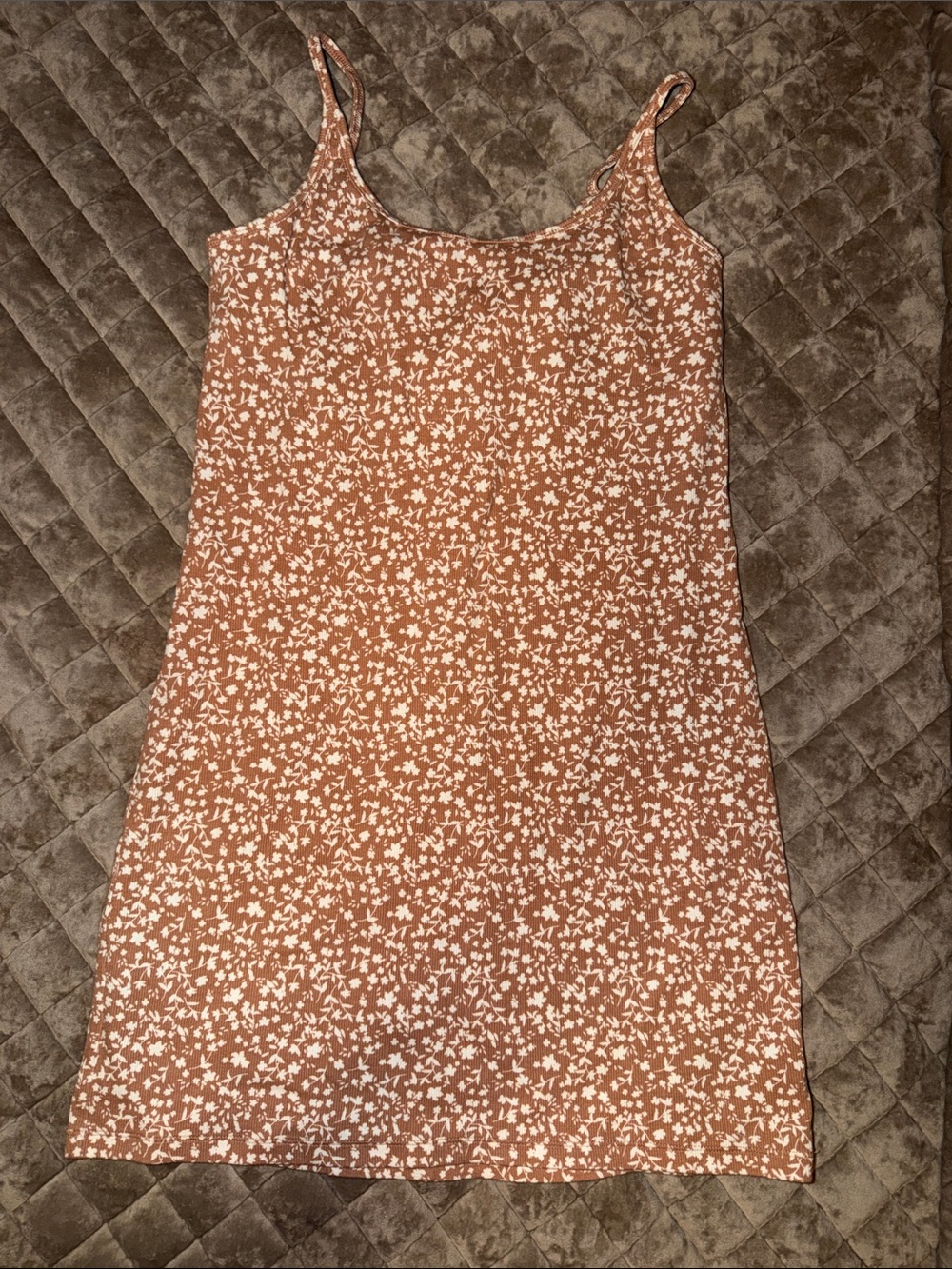 Old Navy Rust Brown Floral Maxi Dress